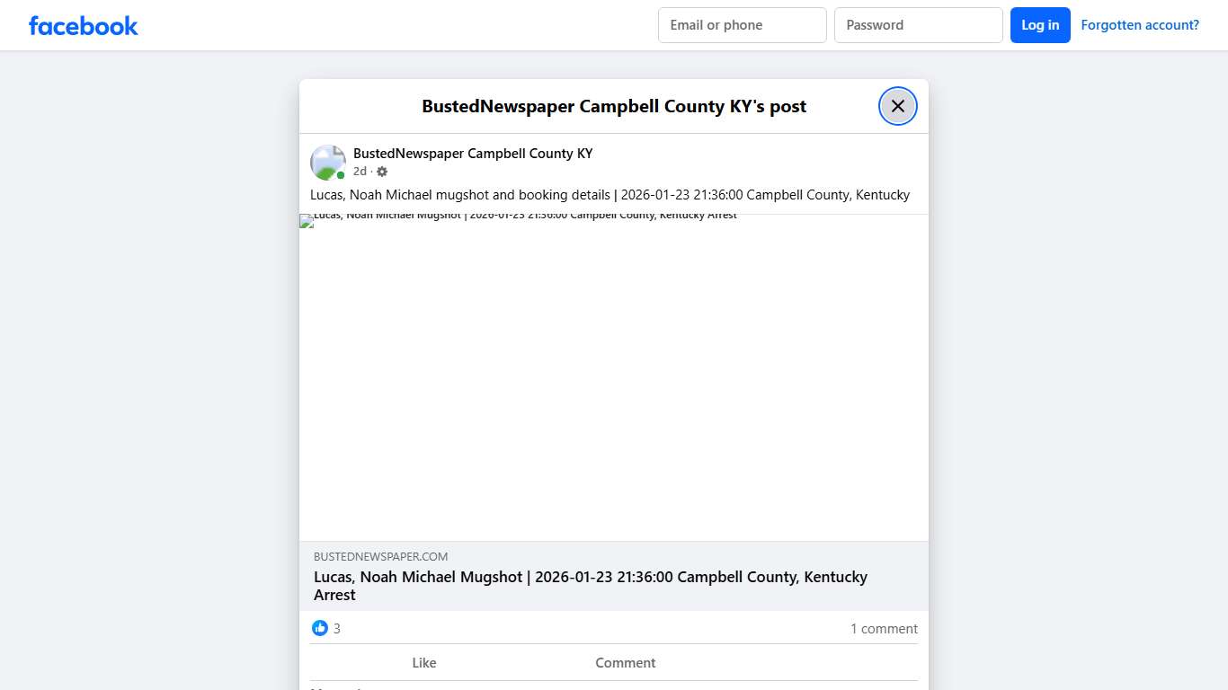 Lucas, Noah Michael... - BustedNewspaper Campbell County KY Facebook